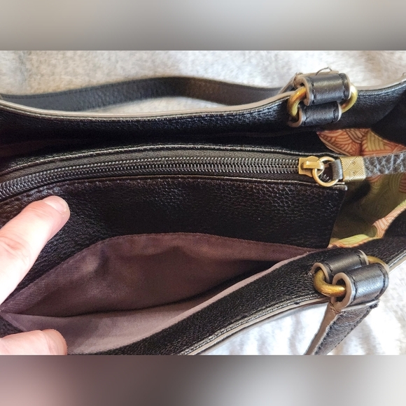 The Sak Black Leather Satchel Melrose Model - Picture 12 of 15